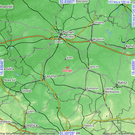 Topographic map of Dolsk