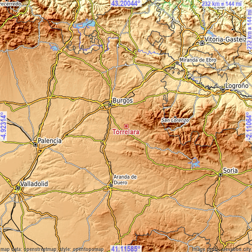 Topographic map of Torrelara