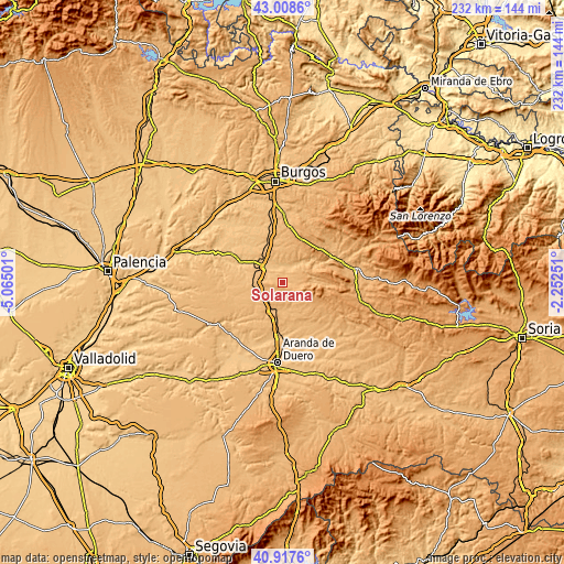 Topographic map of Solarana