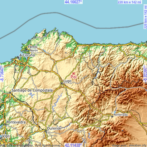 Topographic map of Pol