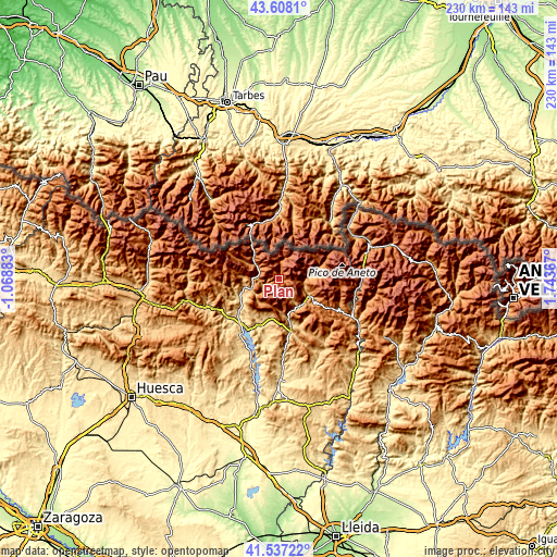 Topographic map of Plan