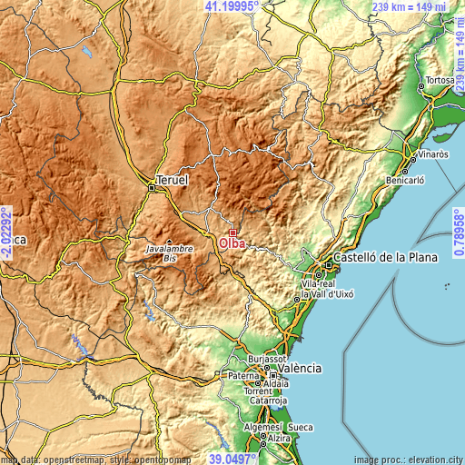 Topographic map of Olba