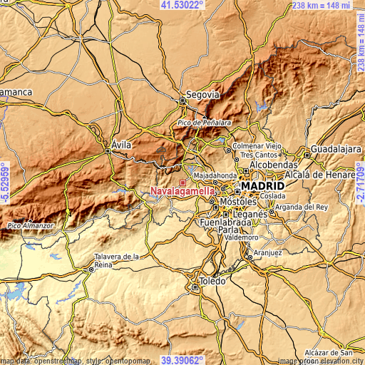 Topographic map of Navalagamella