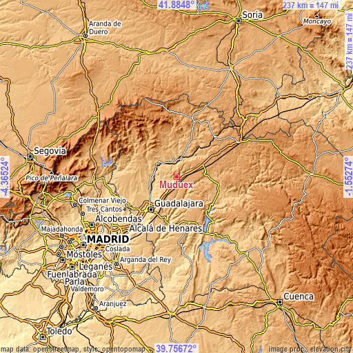 Topographic map of Muduex