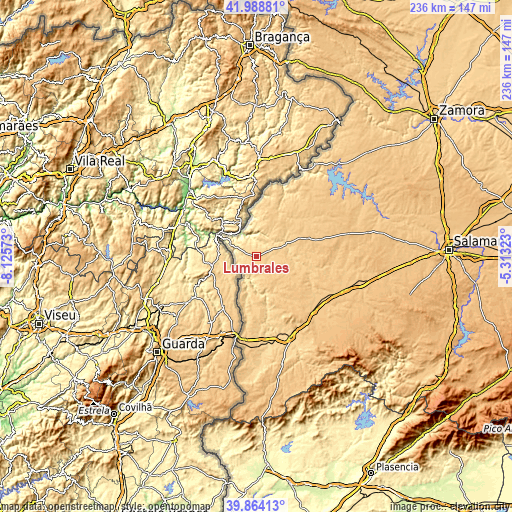 Topographic map of Lumbrales