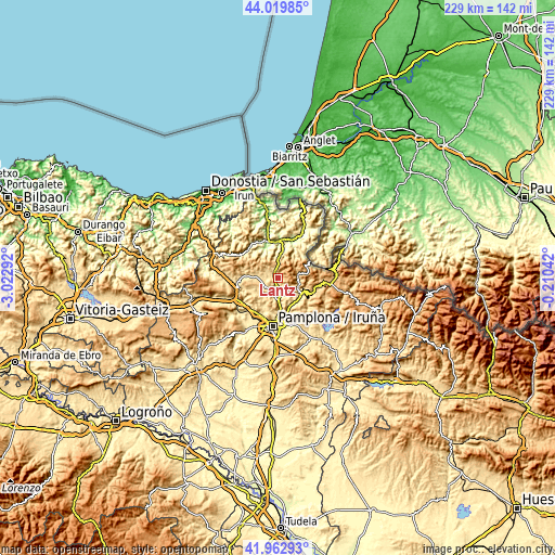 Topographic map of Lantz