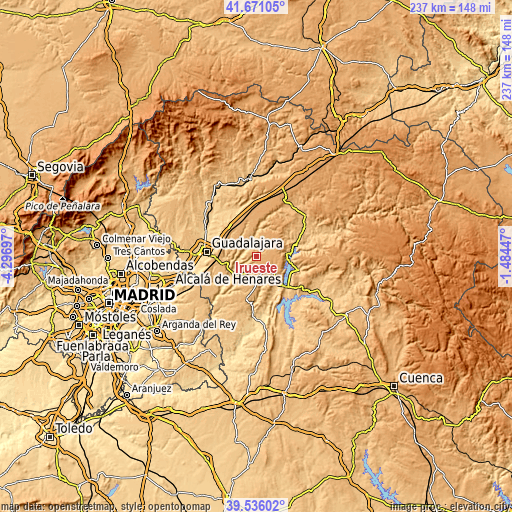 Topographic map of Irueste