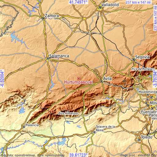 Topographic map of Hurtumpascual