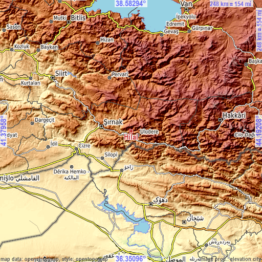 Topographic map of Hilal