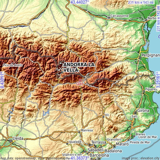 Topographic map of Ger