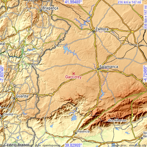Topographic map of Garcirrey