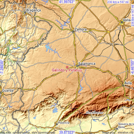 Topographic map of Galindo y Perahuy