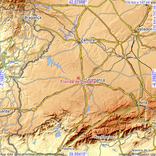 Topographic map of Florida de Liébana