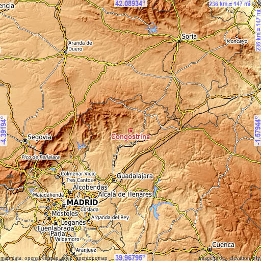 Topographic map of Congostrina