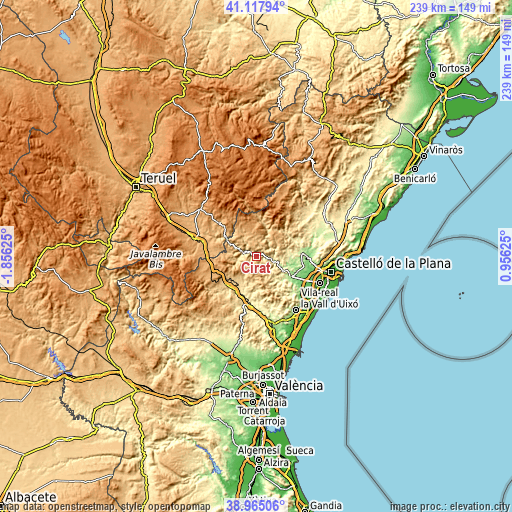 Topographic map of Cirat