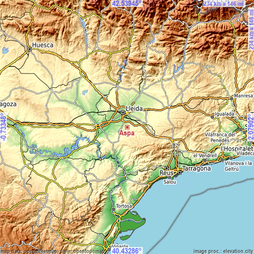 Topographic map of Aspa