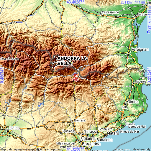 Topographic map of Alp