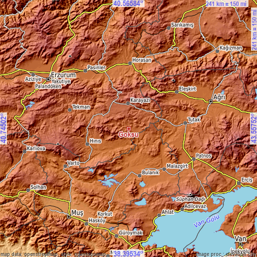 Topographic map of Göksu