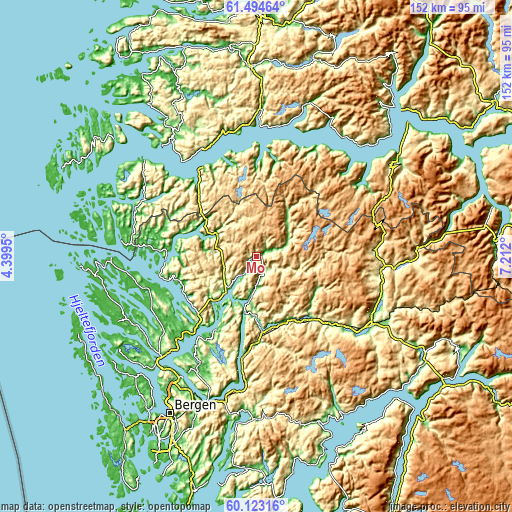 Topographic map of Mo