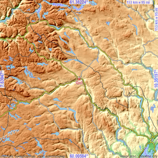 Topographic map of Gol