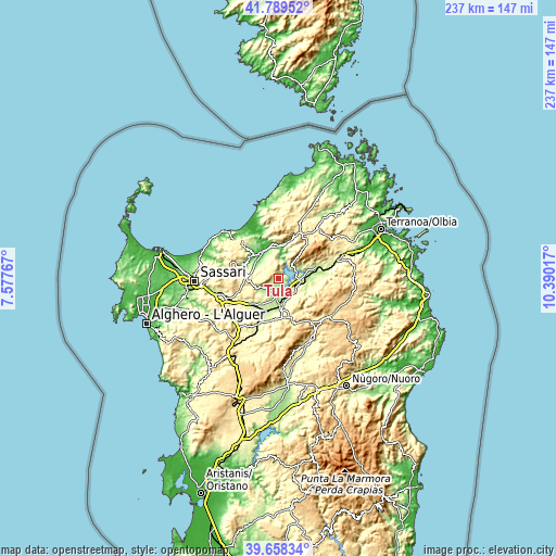 Topographic map of Tula