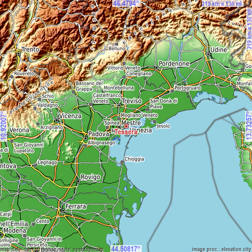 Topographic map of Tessera