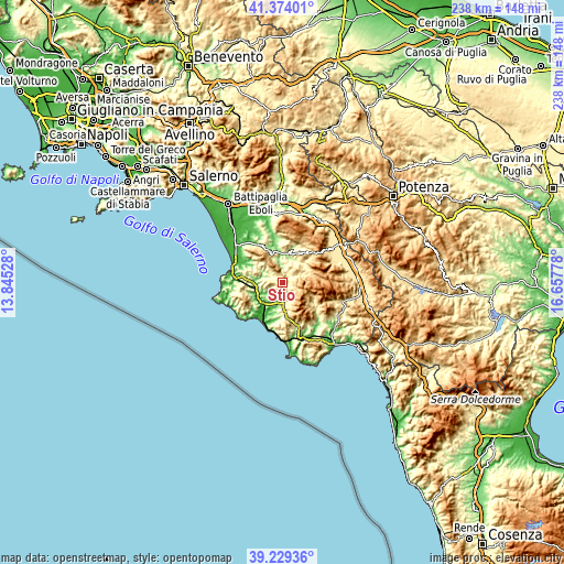 Topographic map of Stio