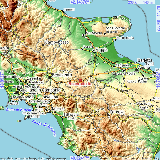 Topographic map of Scampitella