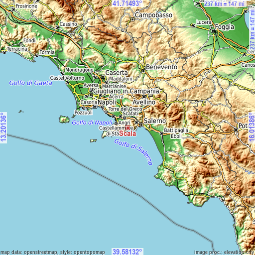 Topographic map of Scala