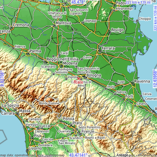 Topographic map of Riale