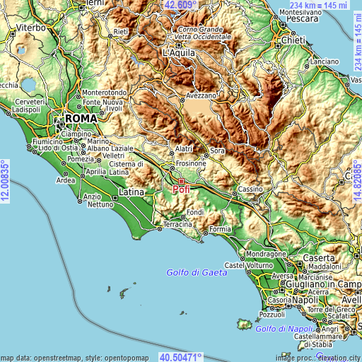 Topographic map of Pofi