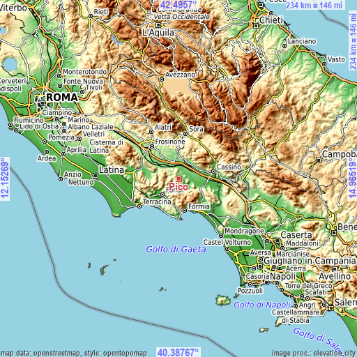 Topographic map of Pico