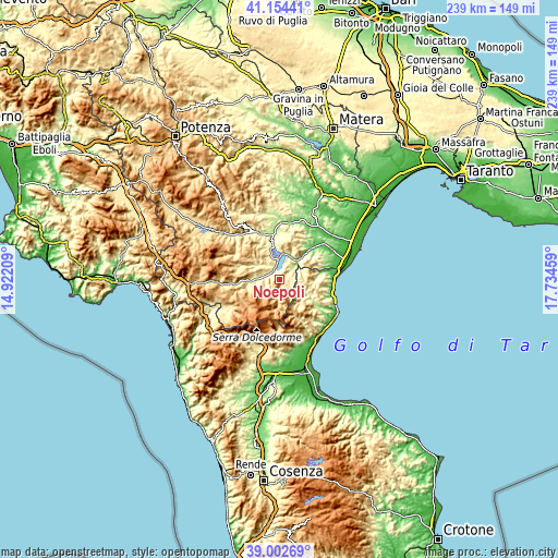 Topographic map of Noepoli