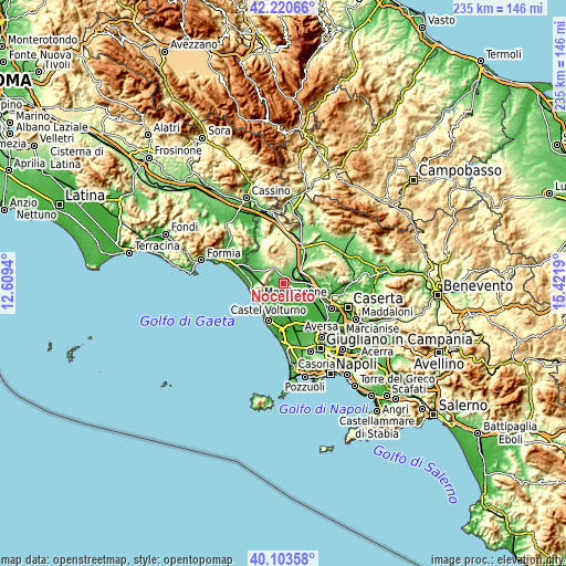 Topographic map of Nocelleto