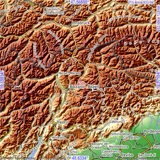 Topographic map of Laion