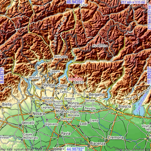 Topographic map of Introbio