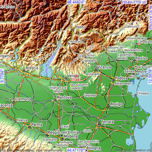 Topographic map of Illasi