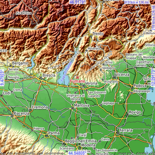 Topographic map of Fumane