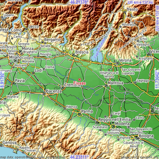 Topographic map of Fiesse