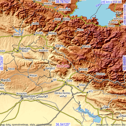 Topographic map of Serhatta