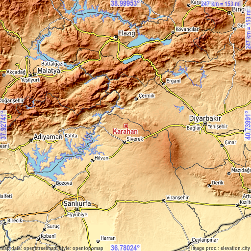Topographic map of Karahan