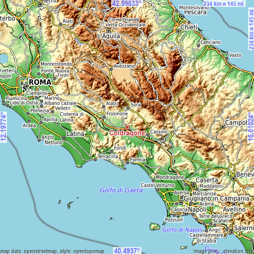 Topographic map of Coldragone