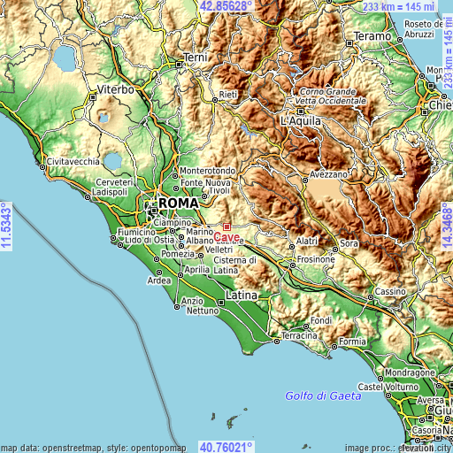 Topographic map of Cave