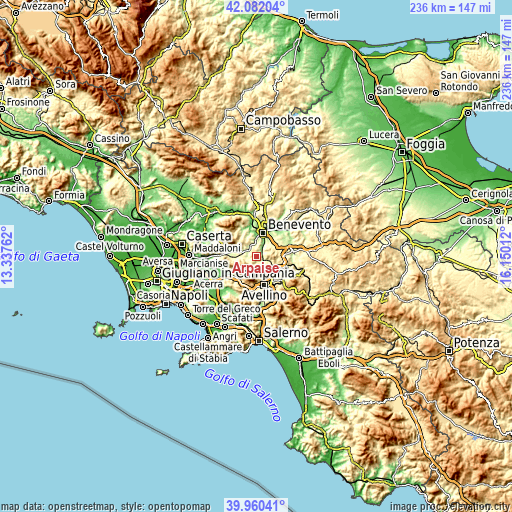 Topographic map of Arpaise