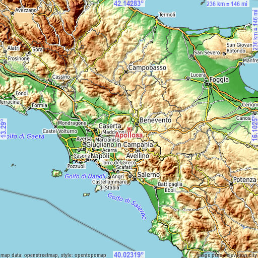 Topographic map of Apollosa