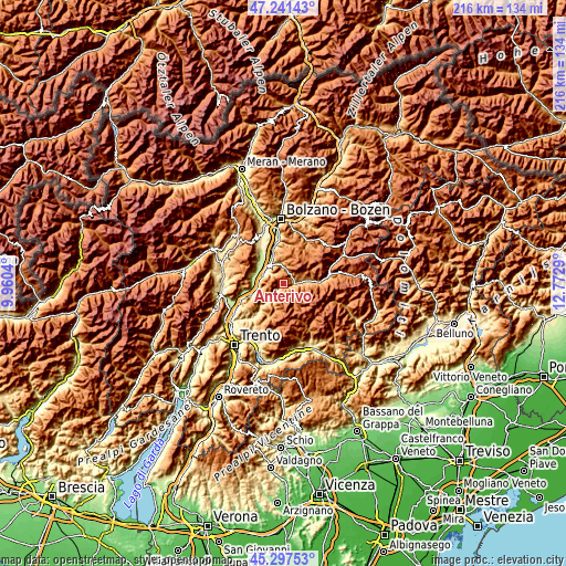 Topographic map of Anterivo