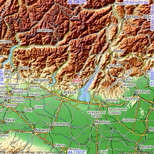 Topographic map of Anfo