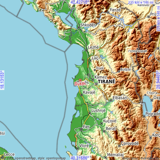 Topographic map of Sukth