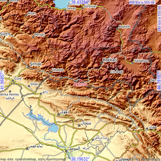 Topographic map of Ashuta
