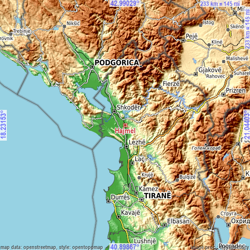 Topographic map of Hajmel